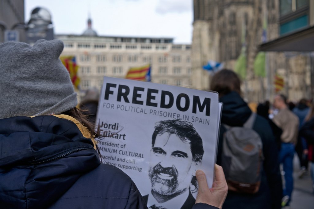 Manifestació pels presos polítics a Colònia